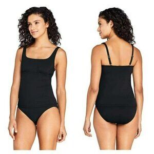Lands end square neck underwire Tankini Top size 10 d